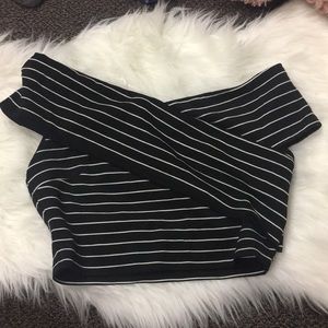 Off the shoulder crop top